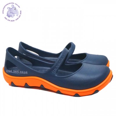 Giày nhựa nữ Thái Lan Monobo Tammy xanh/cam